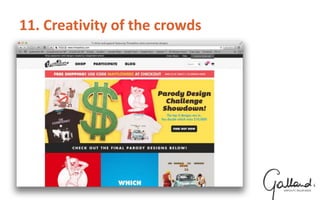 11. Creativity of the crowds
 