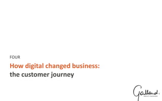 How digital changed business:
the customer journey
FOUR
 