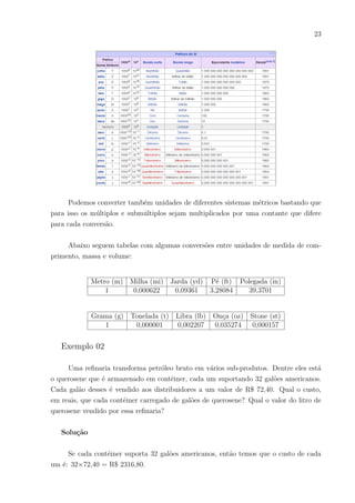 h
0
,
Vcilindro = πr2
h.
Outra forma para provarmos a fórmula do sólido via conhecimentos apli-
cados no ensino médio:
Um prisma é o sólido constituı́do pela união de todos os segmentos de reta congru-
entes e paralelos a um segmento dado, com uma extremidade nos pontos de um polı́gono
fixo não paralelo a este.
Considere um prisma qualquer e ao seu lado, no mesmo plano, um cilindro de raio
da base r. Os dois sólidos são seccionados por um plano β que é paralelo ao plano α.
Suponhamos que os dois sólidos tenham secções da base com áreas iguais. Pelo
princı́pio de Cavalieri temos que:
ACilindro = APrisma → VCilindro = VPrisma.
Daı́, temos:
VCilindro = ABaseh.
Como um cilindro é composto de uma base circular então:
VCilindro = πr2
h.
 