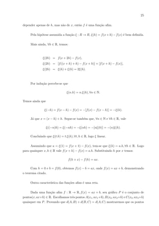 22
Abaixo segue uma tabela que apresenta os múltiplos da unidade de medida de com-
primento metro.
Tabela 1: Valores para conversão
Kilômetro Hectômetro Decâmetro Metro Decı́metro Centı́metro Milı́metro
km hm dam m cm cm mm
1000m 100m 10m 1m 0,1m 0,01m 0,001m
A conversão se dá a partir da unidade básica (no caso apresentado na tabela 1, o
metro) dividindo ou multiplicando a unidade básica por 10.
Exemplo:
12m = 12 ÷ 1000 = 0, 012km,
25dm = 25 × 100 = 2500mm.
Partindo deste princı́pio, pode-se utilizar, dentro do sistema métrico escolhido, a
conversão de outras medidas como massa, tempo, força e etc.
Quando tratamos de área e volume, a conversão é semelhante, porém muda e passa
a ser 100 para área e 1000 para volume.
Exemplo:
Tabela 2: Valores para conversão
Kilômetro2
Hectômetro2
Decâmetro2
Metro2
Decı́metro2
Centı́metro2
Milı́metro2
km2
hm2
dam2
m2
dm2
cm2
mm2
1000000m 10000m 10m 1m 0,1m 0,01m 0,001m
Tabela 3: Valores para conversão
Kilômetro3
Hectômetro3
Decâmetro3
Metro3
Decı́metro3
Centı́metro3
Milı́metro3
km3
hm3
dam3
m3
dm3
cm3
mm3
1000000000m 1000000m 1000m 1m 0,001m 0,0000001m 0,001m
Para o exemplo de medida existe outros mltiplos e submúltiplos de acordo com o
S.I que estão listados na figura abaixo:
 