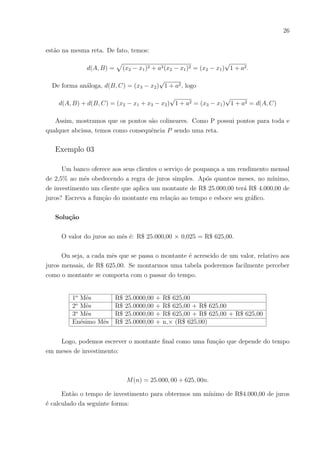 23
Podemos converter também unidades de diferentes sistemas métricos bastando que
para isso os múltiplos e submúltiplos sejam multiplicados por uma contante que difere
para cada conversão.
Abaixo seguem tabelas com algumas conversões entre unidades de medida de com-
primento, massa e volume:
Metro (m) Milha (mi) Jarda (yd) Pé (ft) Polegada (in)
1 0,000622 0,09361 3,28084 39,3701
Grama (g) Tonelada (t) Libra (lb) Onça (oz) Stone (st)
1 0,000001 0,002207 0,035274 0,000157
Exemplo 02
Uma refinaria transforma petróleo bruto em vários sub-produtos. Dentre eles está
o querosene que é armazenado em contêiner, cada um suportando 32 galões americanos.
Cada galão desses é vendido aos distribuidores a um valor de R$ 72,40. Qual o custo,
em reais, que cada contêiner carregado de galões de querosene? Qual o valor do litro de
querosene vendido por essa refinaria?
Solução
Se cada contêiner suporta 32 galões americanos, então temos que o custo de cada
um é: 32×72,40 = R$ 2316,80.
 