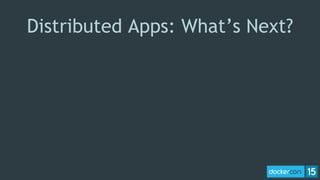 Distributed Apps: What’s Next?
 