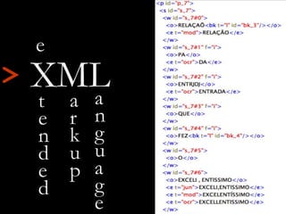 XML
t
e
n
d
e
d
a
r
k
u
p
a
n
g
u
a
g
e
e
>
 