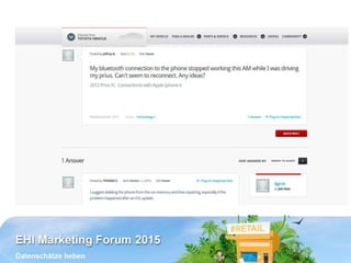 Datenschätze für
- Reichweite
- Qualitätssicherung
- Customer Insights
- Long Tail
- Innovation
 