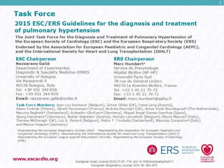 Pulmonary Hypertension Guidelines 2015