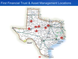 First Financial Trust & Asset Management Locations
36
 