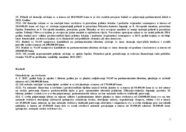 FINANCIJSKI PLAN 2015