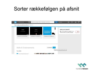 Sorter rækkefølgen på afsnit
 