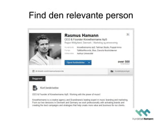 Find den relevante person
 