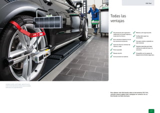 Instalación sencilla, control rápido, regulación precisa –
el CSC-Tool de Hella Gutmann Solutins aporta resultados
perfectospara una seguridad máxima.
| 76
Todas las
ventajas
Para obtener más información sobre la herramienta CSC-Tool,
consulte nuestra página web o póngase en contacto con su
Distribuidor de Hella Gutmann.
CSC-Tool
| 76
Documentación del regulación /
calibración en formato impreso a
través del Car History
No es necesario disponer de una
herramienta de alineación
Ajuste de diversos sistemas de
cámara y radar
Precio ajustado
Manejo sencillo
Gran precisión de medición
Robusto y de larga duración
Conﬁgurable según las
necesidades
Concepto modular ampliable en
todo momento
Paquetes especiales para espe-
cialistas de cambio de lunas y la
carrocería
Compatible con los equipos de
diagnosis de la familia mega macs
 