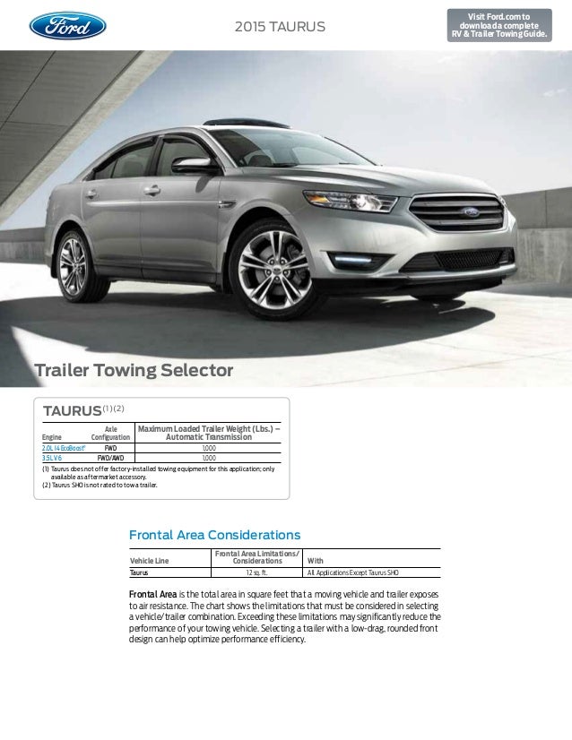 2015 Ford Taurus Towing Capacity Information at El Paso Albuquerque