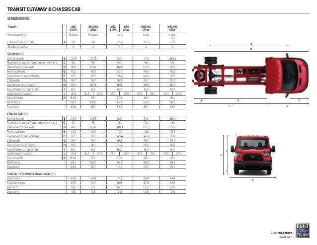 ford transit cutaway chassis