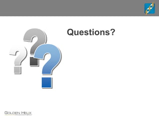 Questions?
 