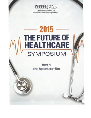 2015 Future of Health Symposium Program Booklet