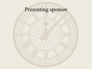 Presenting sponsor
 