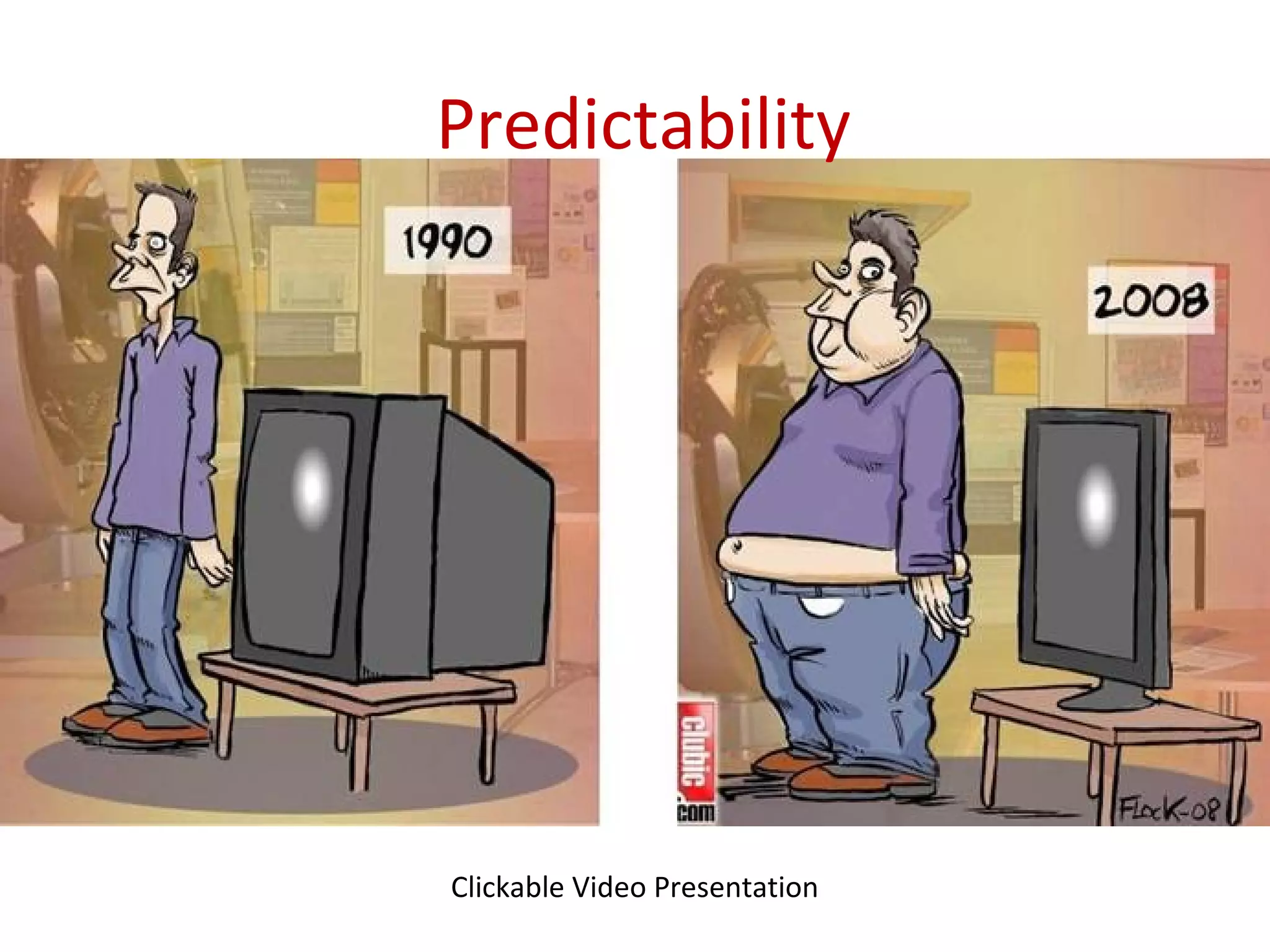 Predictability
Clickable Video Presentation
 