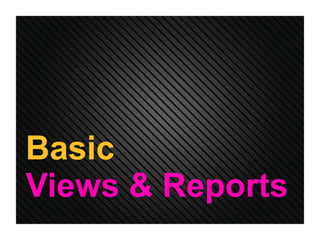 Basic
Views & Reports
 