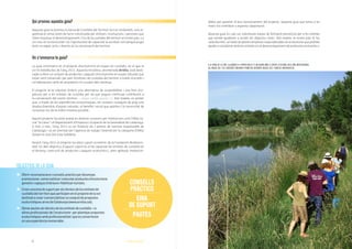 8 0. CONTEXT I OBJECTIUS
dibles per garantir el bon funcionament del projecte. Aquesta guia que teniu a les
mans vol contribuir a aquesta capacitació.
Aquesta guia en cap cas substitueix espais de formació presencial per a les entitats
que també ajudarien a assolir els objectius citats. Així mateix, al nostre país hi ha,
cada dia més, un teixit de petites empreses especialitzades en ecoturisme que podrien
ajudar o col·laborar amb les entitats en el desenvolupament de productes ecoturístics.
Qui promou aquesta guia?
Aquesta guia la promou la Xarxa de Custòdia del Territori (xct en endavant), una or-
ganització sense ànim de lucre constituïda per entitats, institucions i persones que
volen impulsar el desenvolupament i l’ús de la custòdia del territori al nostre país. La
xct creu en la necessitat i en l’oportunitat de capacitar la societat civil perquè pugui
tenir un paper actiu i directe en la conservació del territori.
On s’emmarca la guia?
La guia s’emmarca en el projecte d’ecoturisme en espais en custòdia, en el que la
xct hi treballa des de l’any 2012. Aquesta iniciativa, anomenada Arrèlia, està desti-
nada a oferir un conjunt de productes i paquets d’ecoturisme en espais naturals que
estan sent conservats per part d’entitats de custòdia del territori a través d’acords i
col·laboracions amb els propietaris i/o usuaris dels terrenys.
El projecte té la voluntat d’oferir una alternativa de sostenibilitat i una font d’in-
gressos per a les entitats de custòdia per tal que puguin continuar contribuint a
la conservació del nostre territori. —>Vegeu també apartat 1.2. Així mateix, es pretén
que, a través de les experiències ecoturístiques, els visitants coneguin de prop una
àmplia diversitat d’espais naturals, el benefici social que aporten i la necessitat de
conservar-los de la millor manera possible.
Aquest projecte ha estat avalat en diverses ocasions per institucions com l’Obra So-
cial “la Caixa” i el Departament d’Empresa i Ocupació de la Generalitat de Catalunya.
A més a més, l’any 2013 va ser finalista als I premis de turisme responsable de
Catalunya i va ser premiat per l’agència de viatges Tarannà (en la categoria d’ONG)
durant la seva XIX Gala Solidària.
Durant l’any 2014 el projecte ha rebut suport econòmic de la Fundación Biodiversi-
dad. Un dels objectius d’aquest suport és el de capacitar les entitats de custòdia en
el disseny i execució de productes i paquets ecoturístics, unes aptituds imprescin-
OBJECTIUS DE LA GUIA
Oferirrecomanacionsiconsellspràcticsperdissenyar,
promocionar,comercialitzariexecutarproductesd’ecoturisme
genuïnsicapaçosd’atraureifidelitzarturistes.
Crearunaeinadesuportperalstècnicsdelesentitatsde
custòdiadelterritoriqueparticipenenelprojectedelaxct
destinatacrearicomercialitzarunconjuntdepropostes
ecoturístiquesarreudeCatalunya(www.arrelia.cat).
Donarpautesalstècnicsdelesentitatsdecustòdia–ia
altresprofessionalsdel’ecoturisme–perplantejarpropostes
ecoturístiquesambprofessionalitatiqueesconverteixin
enunaexperiènciamemorable.
CONSELLS
PRÀCTICS
EINA
DE SUPORT
PAUTES
9
A LA FINCA DE LA FONT (LLUÇANÈS) EL PROPIETARI HI TÉ UN ACORD AMB EL CENTRE D’ESTUDIS DELS RIUS MEDITERRANIS
DEL MUSEU DEL TER. DIVERSOS ITINERARIS PERMETEN RECORRER AQUEST BELL PARATGE AGROFORESTAL.´
 