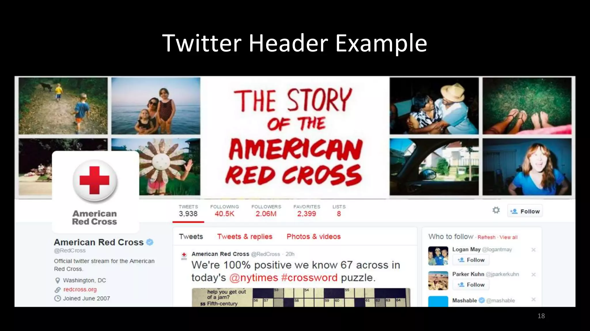 Twitter Header Example
18
 