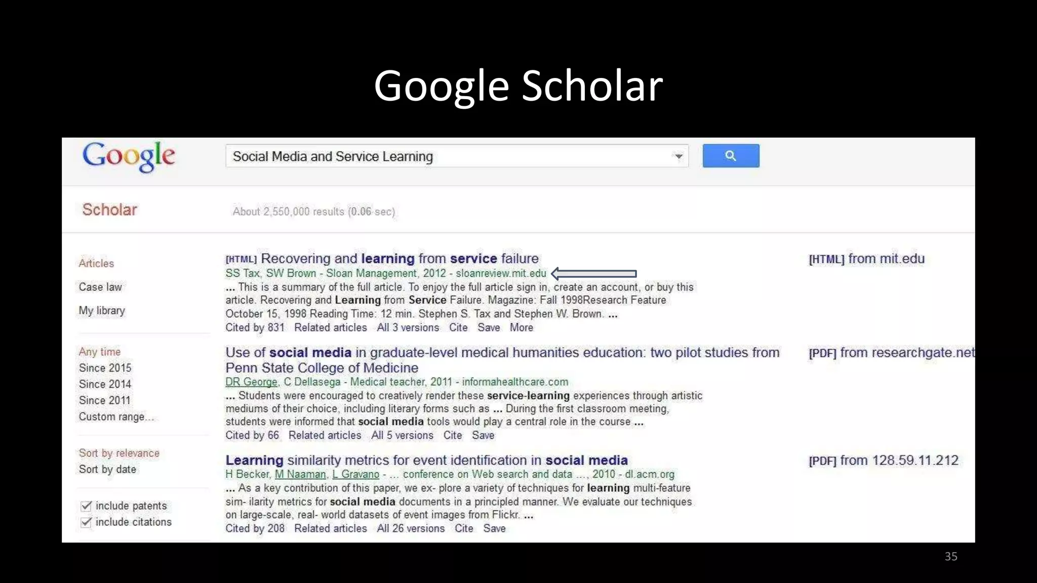 Google Scholar
35
 