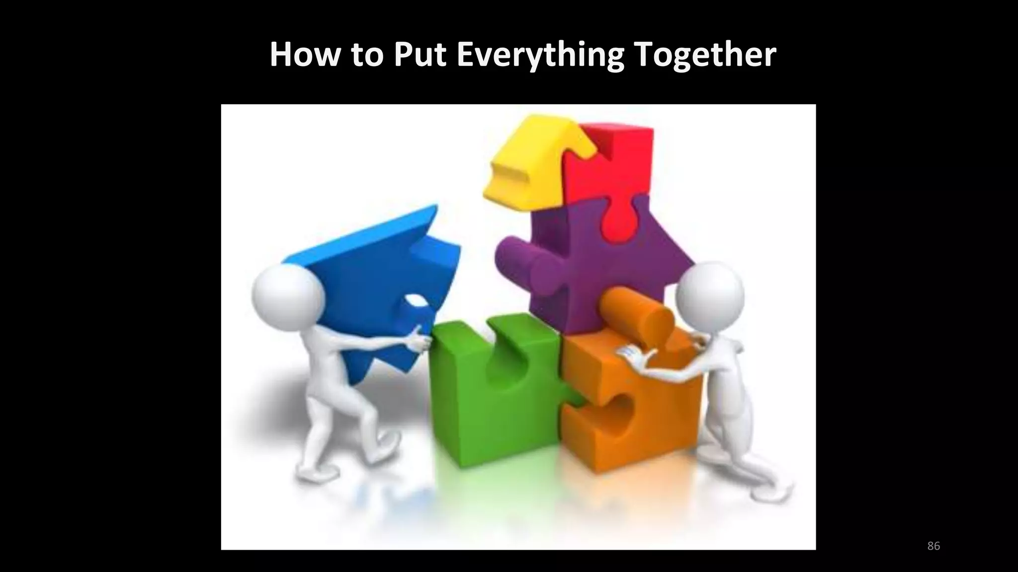 How to Put Everything Together
86
 