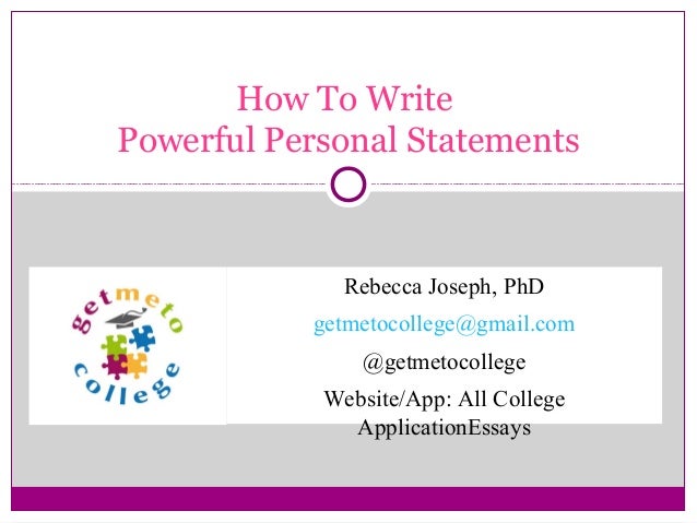 college personal essays