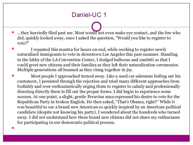 Enthusiastic personal statement image