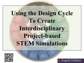 by Angela DeHart
Using the Design Cycle
To Create
Interdisciplinary
Project-based
STEM Simulations
 