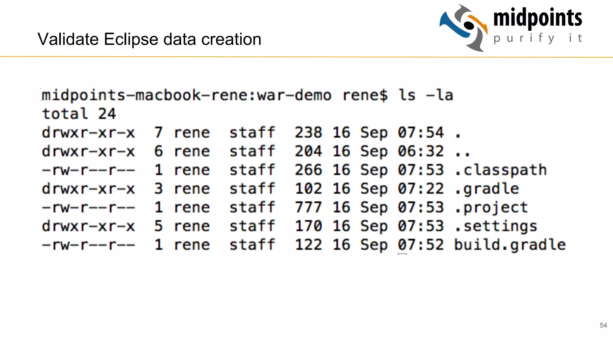 54
Validate Eclipse data creation
 