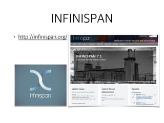 INFINISPAN
• http://infinispan.org/
 