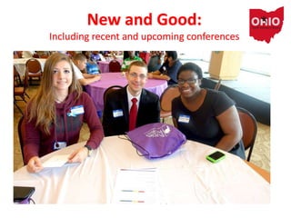 New and Good:
Including recent and upcoming conferences
 