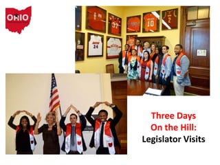 Three Days
On the Hill:
Legislator Visits
 