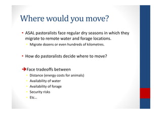 Determinants of migration and environmental spillovers of IBLI