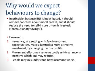 The design and implementation of index insurance initiatives: Three challenges for policy
