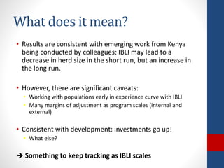 The design and implementation of index insurance initiatives: Three challenges for policy