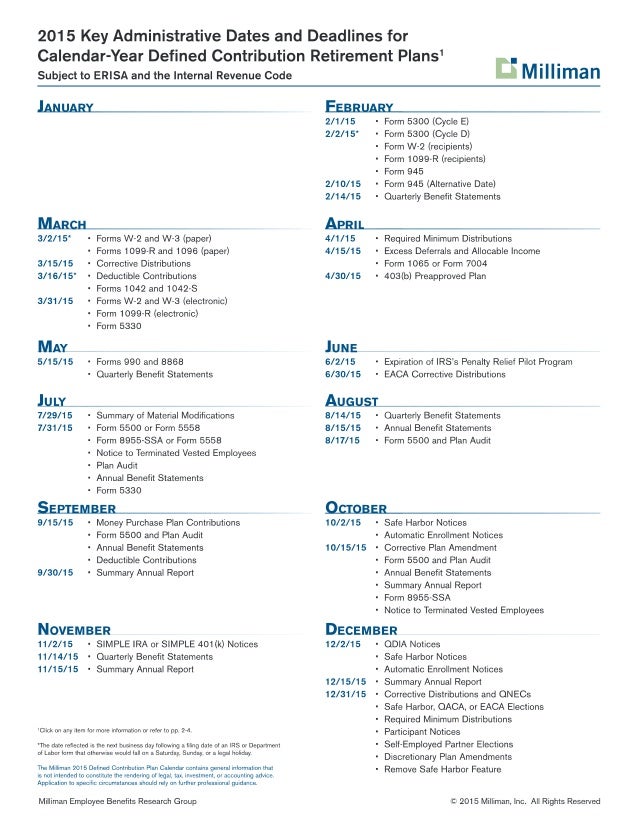 accounting calendar 2015