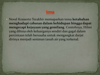2015 Konserto Terakhir (Tema & Persoalan) | PPTX