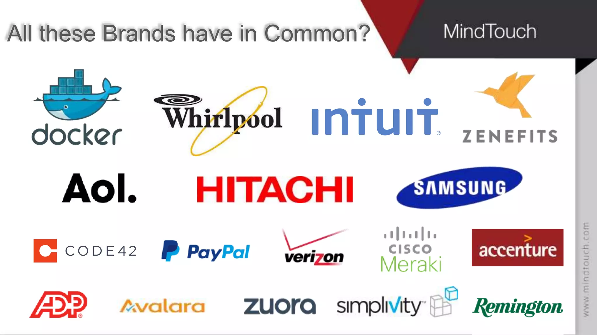 All these Brands have in Common?
 