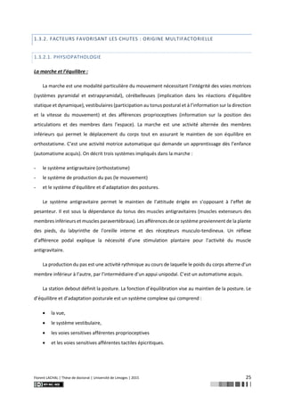 Florent LACHAL | Thèse de doctorat | Université de Limoges | 2015 25
1.3.2. FACTEURS FAVORISANT LES CHUTES : ORIGINE MULTI...