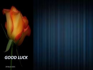 BB for Com Skills - ESCI 30
GOOD LUCK
Please visit:
www.archive.org
and search for
POOLABATA
to read freely
5 publications in Telugu
and 2 publications in English
relating to Personality Development
Also, please search for Deshamunu Preminchumanna
for a small booklet in Telugu
29 March 2015
 