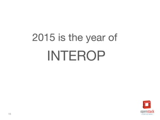 15
2015 is the year of
INTEROP
 