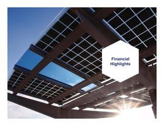 14
Financial
Highlights
 