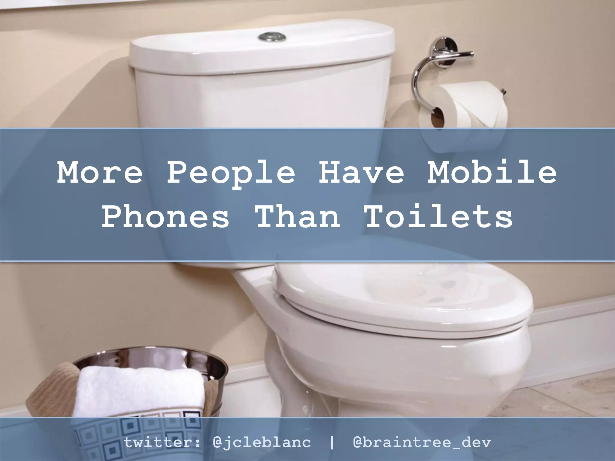 The Concept of the
Invisible Application
twitter: @jcleblanc | hashtag: #OSCON
 