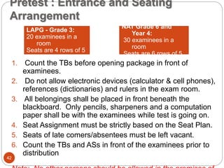 Nat Room Assignment 2015 nat test admin guidelines edited feb 2015 | PPTX