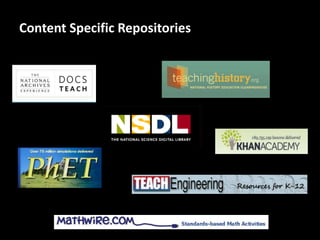 Content Specific Repositories
 