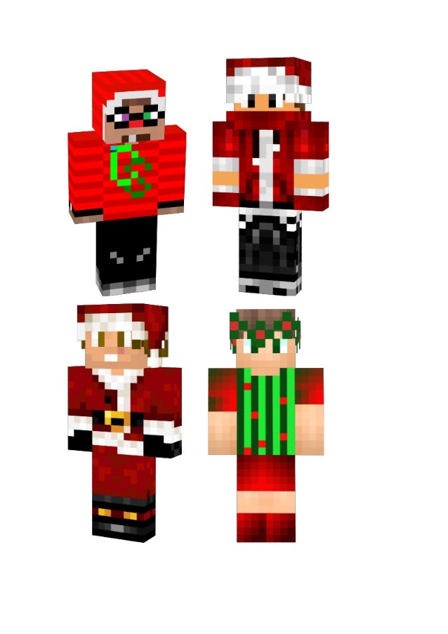 2015 new minecraft christmas skin download for boys and girls