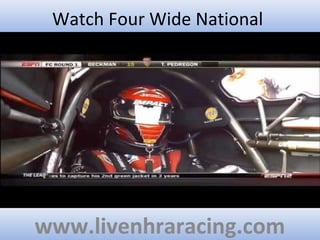 Watch Four Wide National
www.livenhraracing.com
 