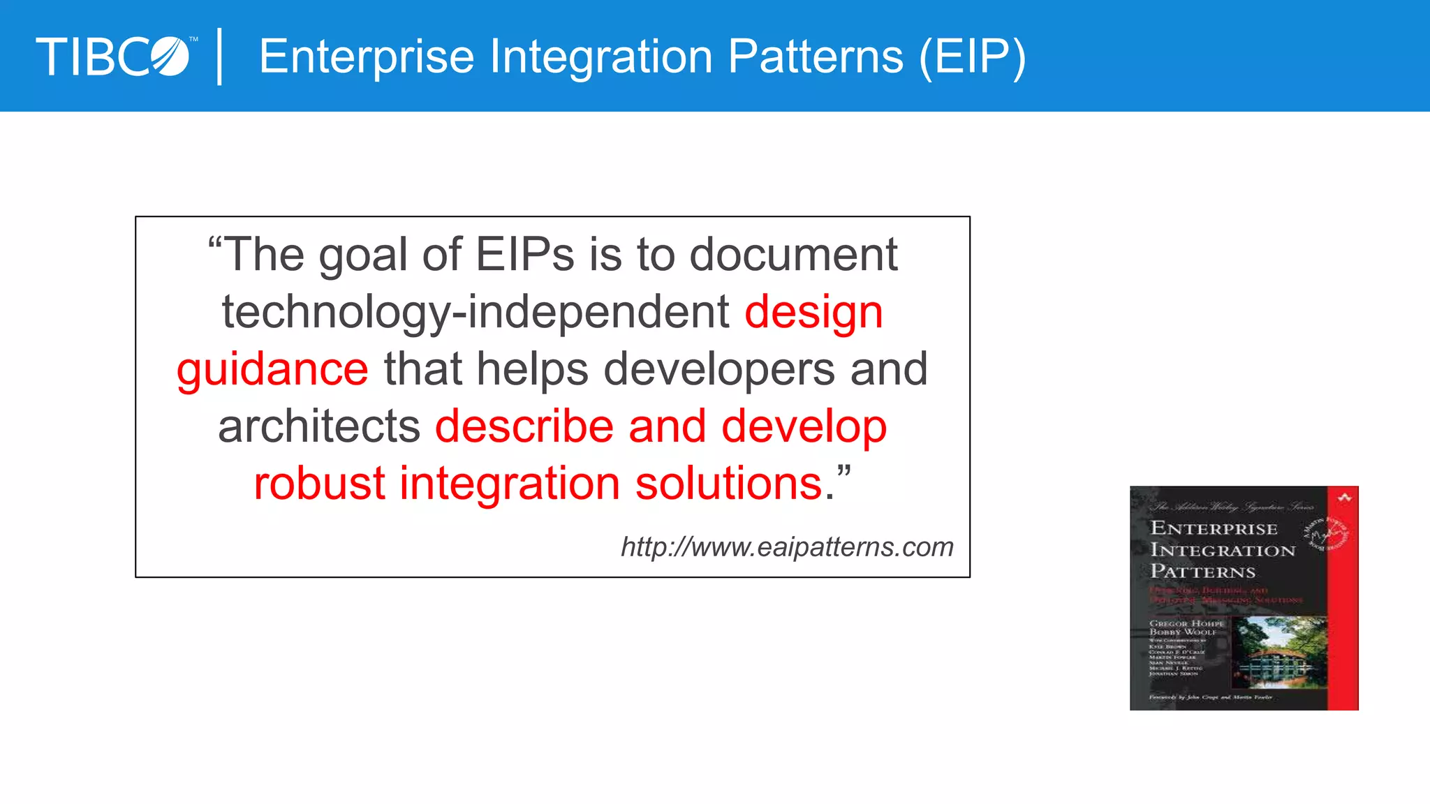 Eip Pattern Enterprise Integration Patterns Revisited (EIP) for the Era of Big Data ...