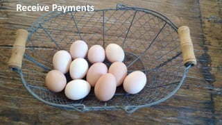 © 2015 AT&T Intellectual Property. All rights reserved. AT&T, the AT&T logo and all other marks contained herein are trademarks of AT&T Intellectual Property and/or AT&T affiliated companies. All other
marks contained herein are the property of their respective owners. Information contained herein is not an offer, commitment, representation or warranty by AT&T and is subject to change. Mention of a
specific company or entity is not an endorsement by AT&T.
Receive Payments
 