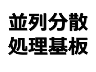 並列分散
処理基板
 